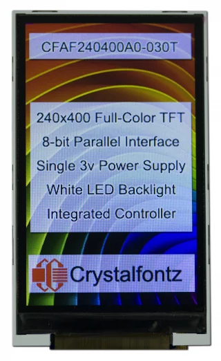 3" TFT LCD with Carrier Board (CFAF240400A0-E2-1)