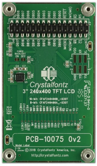 240x400 16-Bit TFT LCD with Carrier Board (CFAF240400B0-E2-1)