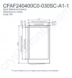 CFAF240400C0030SCA11 Mechanical Drawing CFAF240400C0030SCA11 Mechanical Drawing