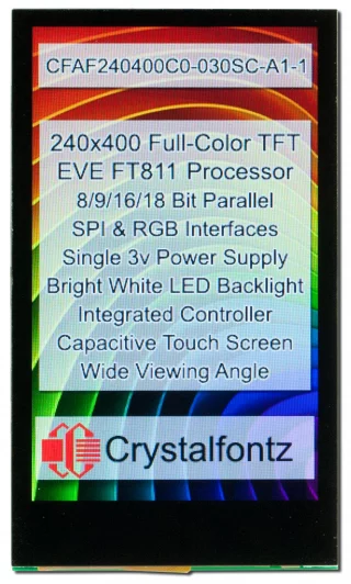240x400 Touchscreen EVE SPI TFT (CFAF240400C0-030SC-A1-1)