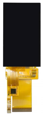 240x400 Pixel, Full-color TFT display. Front view, powered off.