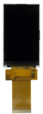 240x400 3-inch TFT Display, front view, powered off.