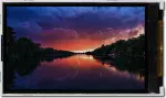 The CFAF240400D-030T is a 3.0 240x400 color TFT LCD display. Image as the eye perceives the display.