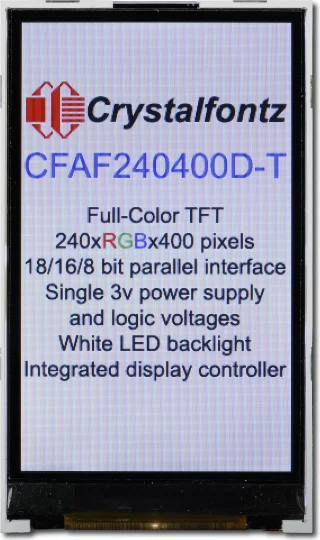 240x400  Parallel Color TFT (CFAF240400D-T)