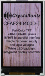 Unmodified, appears as the camera perceives the display