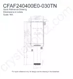 CFAF240400E0030TN Mechanical Drawing CFAF240400E0030TN Mechanical Drawing
