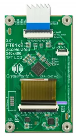 240x400 EVE TFT display, back view.