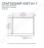 CFAF320240F035TA11 Mechanical Drawing