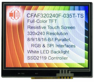 CFAF320240F-035T-TS TFT With Carrier Board