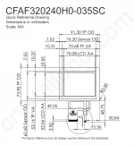 CFAF320240H0035SC Mechanical Drawing CFAF320240H0035SC Mechanical Drawing