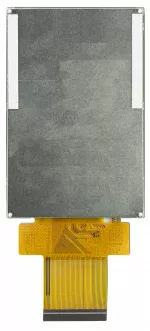 3.5-inch, 320x480 TFT Display module, back view, powered off.
