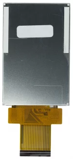 320x480 Resistive touchscreen TFT display. Back view.