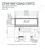 CFAF480128A0039TC Mechanical Drawing