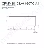 CFAF480128A0039TCA11 Mechanical Drawing
