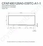CFAF480128A0039TCA11 Mechanical Drawing