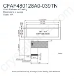 CFAF480128A0039TN Mechanical Drawing