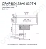CFAF480128A0039TN Mechanical Drawing