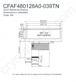 CFAF480128A0039TN Mechanical Drawing