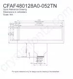 CFAF480128A0052TN Mechanical Drawing CFAF480128A0052TN Mechanical Drawing