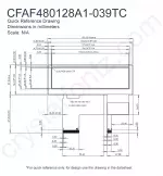 CFAF480128A1039TC Mechanical Drawing CFAF480128A1039TC Mechanical Drawing