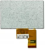 The CFAF480272c2-043T-TS 4.3 480x272 color TFT with resistive touch screen - rear view with unfolded tail.