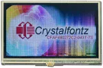 The CFAF480272c2-043T-TS is a 4.3 480x272 color TFT with resistive touch screen - as the camera perceives the display.