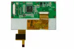 CFAF480272G-043TCTS Rear View w/ full tail 4.3 480x272 Resolution RGB Color TFT LCD Capacitive Touch Screen 8-bit parallel