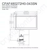 CFAF480272H0043SN Mechanical Drawing CFAF480272H0043SN Mechanical Drawing