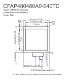 CFAF480480A0040TC Mechanical Drawing