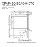 CFAF480480A0040TC Mechanical Drawing