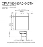 CFAF480480A0040TN Mechanical Drawing CFAF480480A0040TN Mechanical Drawing