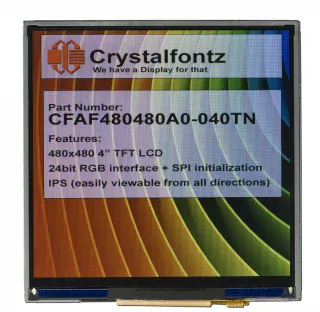 480x480 4" IPS TFT Display (CFAF480480A0-040TN)