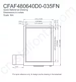CFAF480640D0035FN Mechanical Drawing CFAF480640D0035FN Mechanical Drawing