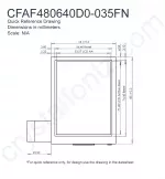 CFAF480640D0035FN Mechanical Drawing CFAF480640D0035FN Mechanical Drawing