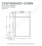 CFAF480640D1035BN Mechanical Drawing
