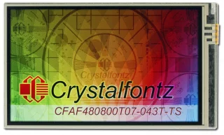 4.3" 480x800 Touch Screen Color TFT (CFAF480800T07-043T-TS)