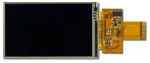 The CFAF480800T07-043T-TS is a 4.3 480x800 color TFT LCD display with resistive touch screen. Front view with unfolded tail.