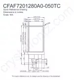 CFAF7201280A0050TC Mechanical Drawing