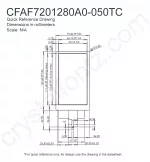 CFAF7201280A0050TC Mechanical Drawing