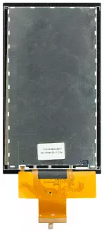 720x1280 Capacitive Touchscreen TFT LCD Display. Back view, powered off.