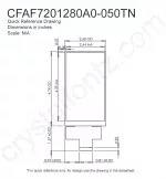 CFAF7201280A0050TN Mechanical Drawing