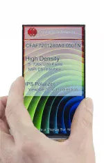 5 720x1280 MIPI DSI TFT Display. Front view, in hand to show size and perspective.