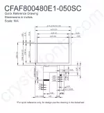 CFAF800480E1050SC Mechanical Drawing CFAF800480E1050SC Mechanical Drawing