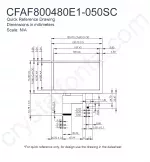 CFAF800480E1050SC Mechanical Drawing CFAF800480E1050SC Mechanical Drawing