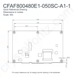 CFAF800480E1050SCA11 Mechanical Drawing