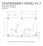 CFAF800480E1050SCA11 Mechanical Drawing
