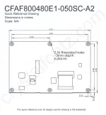 CFAF800480E1050SCA2 Mechanical Drawing