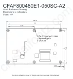 CFAF800480E1050SCA2 Mechanical Drawing