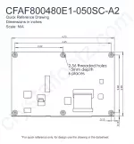 CFAF800480E1050SCA2 Mechanical Drawing CFAF800480E1050SCA2 Mechanical Drawing