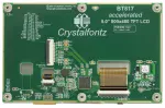 800x480 5 inch EVE TFT module with a capacitive touch-screen. back view.